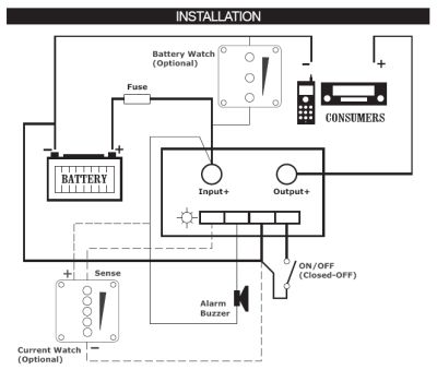 Aansluitschema Battery Guard E-motion products